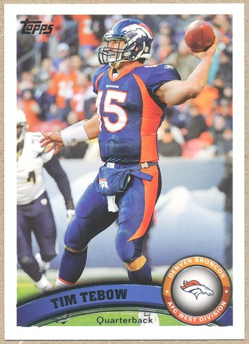 2011 topps tim tebow - tim, broncos
